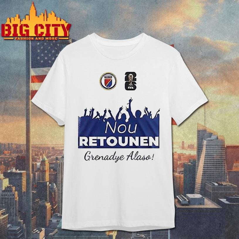 Hatienne De Nou Retounen Grenadye Alaso Logo Shirt