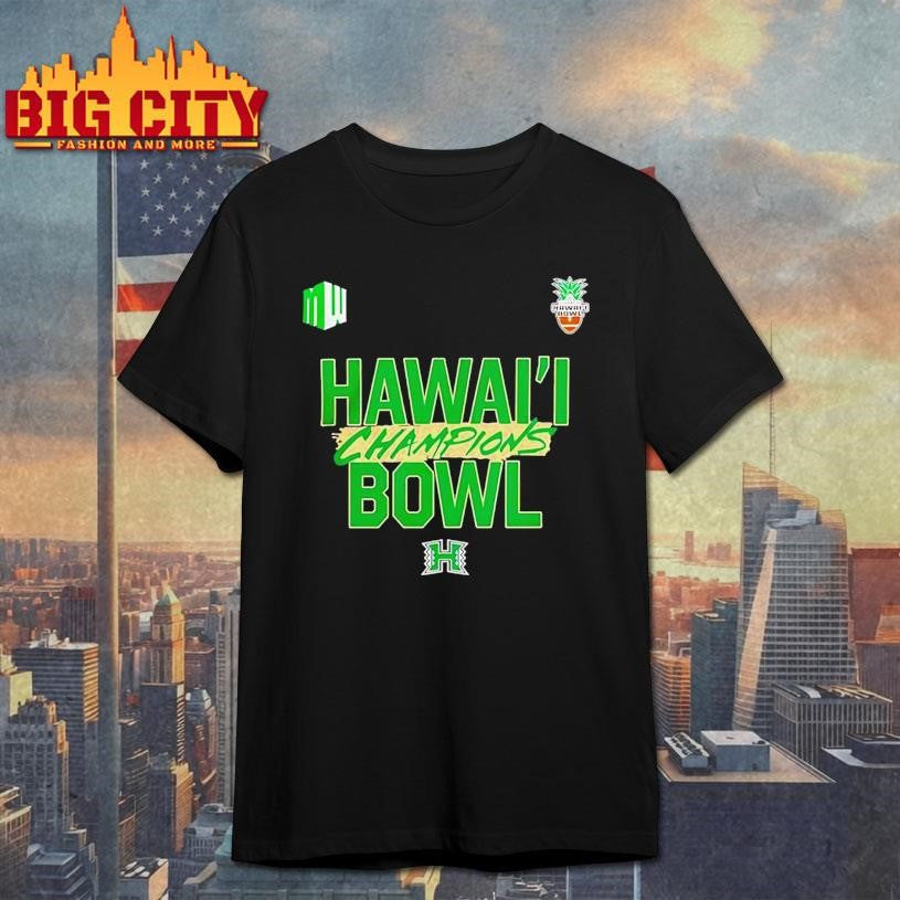 Hawaii Rainbow Warriors 2025 Hawaii Bowl Champions logo Shirt