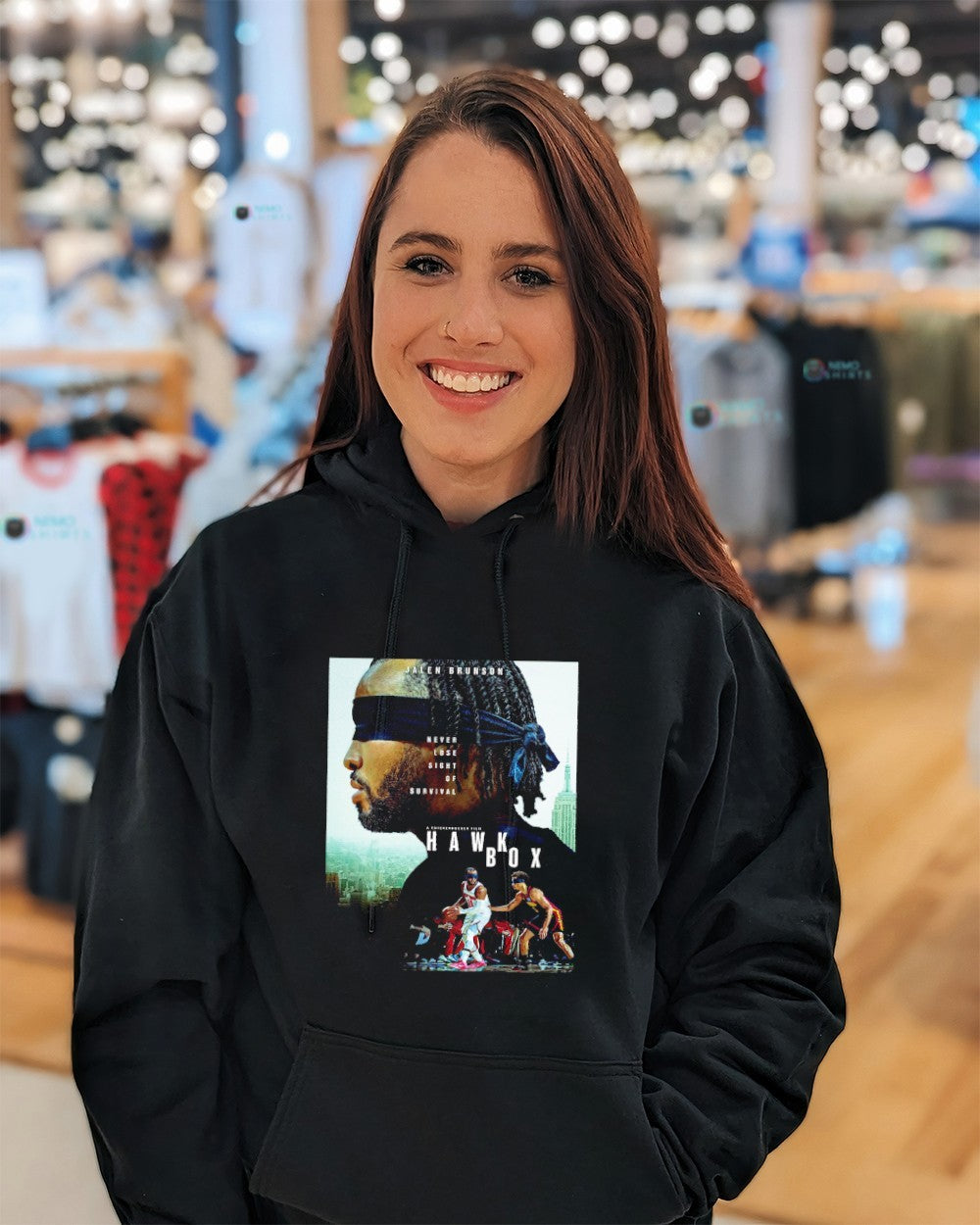 Hawk Box Jalen Brunson never lose sight of survival shirt