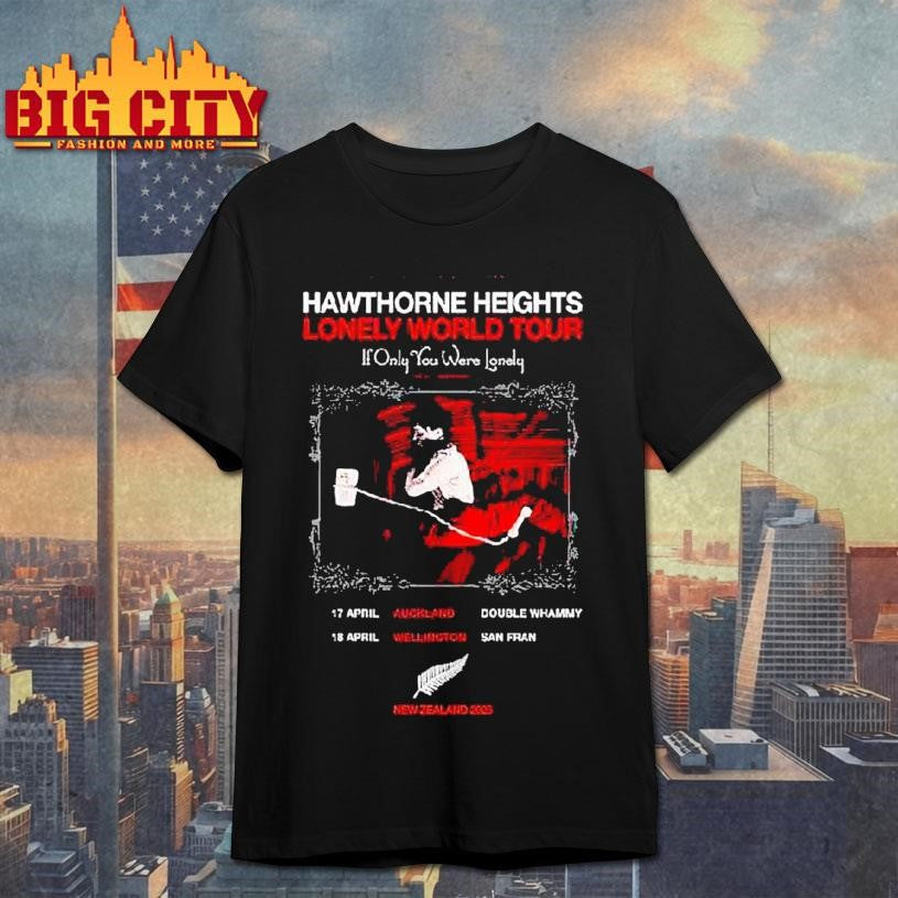 Hawthorne Heights April 17-18 2026 Nz Tour Shirt
