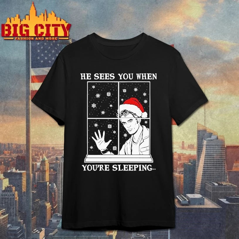 He Sees You When You’re Sleeping Christmas shirt
