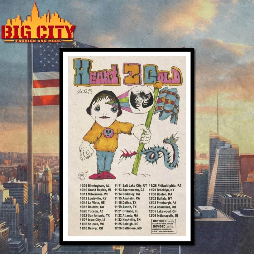 Heart To Gold American Tour 2025 Poster shirts