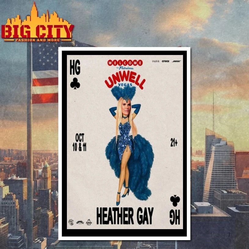 Heather Gay Welcome To Fabulous Unwell Vegas Oct 10-11 2025 Poster shirt