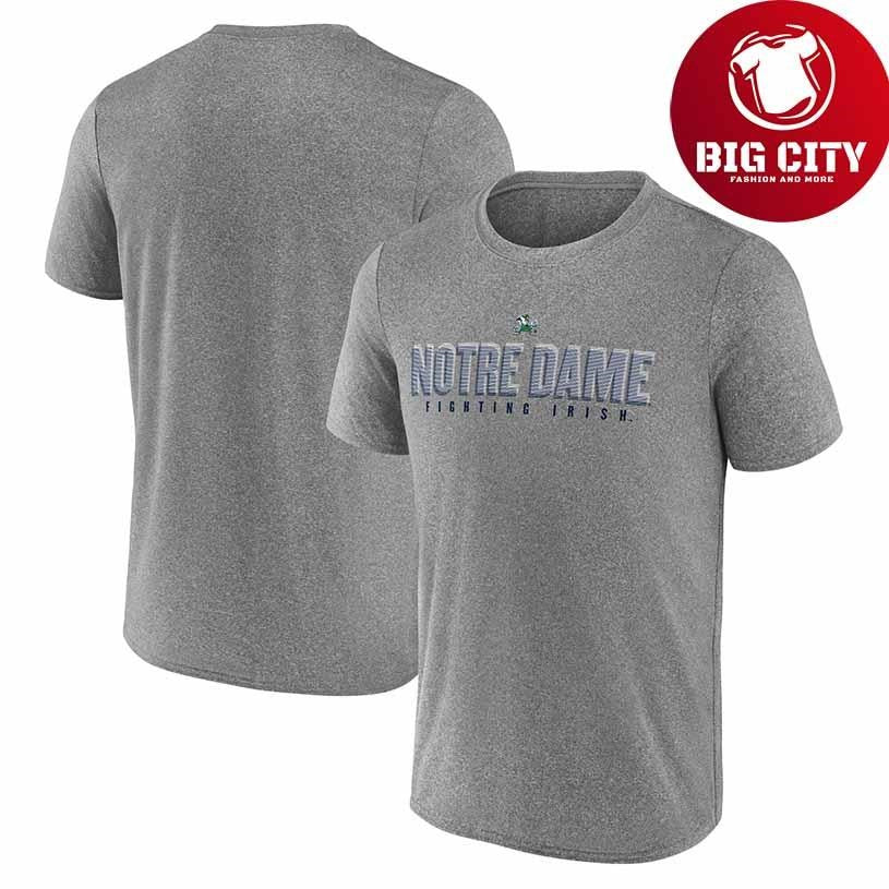 Heather Notre Dame Fighting Irish Iconic Hardball Shirt