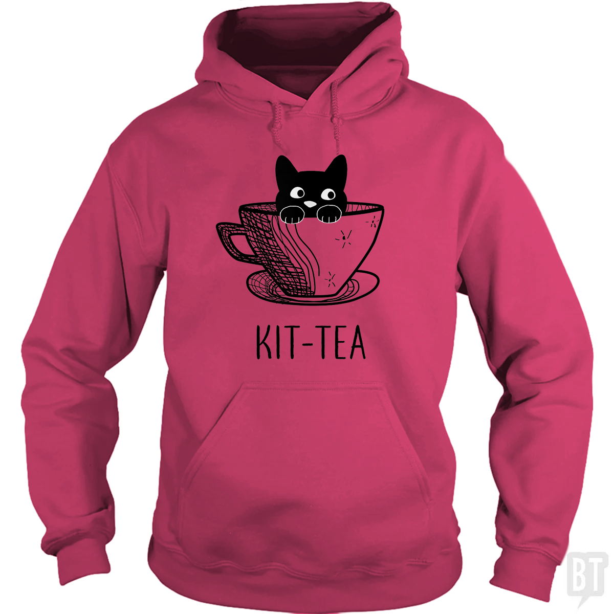 Kit-Tea Funny Cat Lover Hoodie