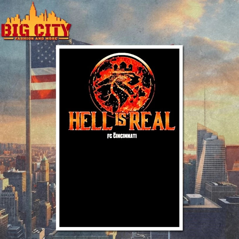 Hell Is Real Kombat Orange Flame Shirt
