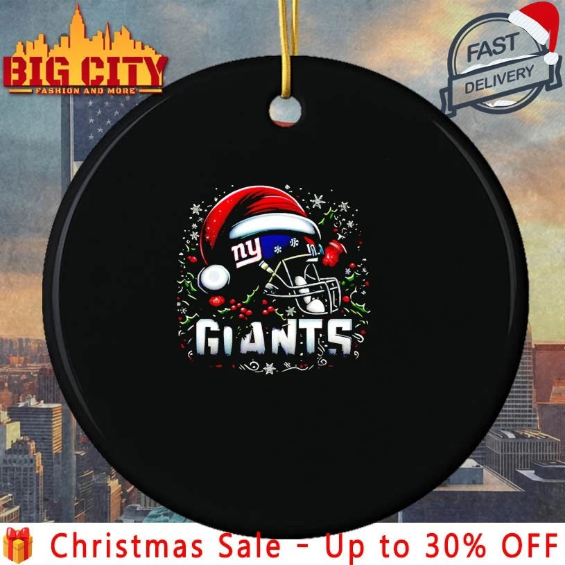 Helmet Santa Hat New York Giants Christmas shirt