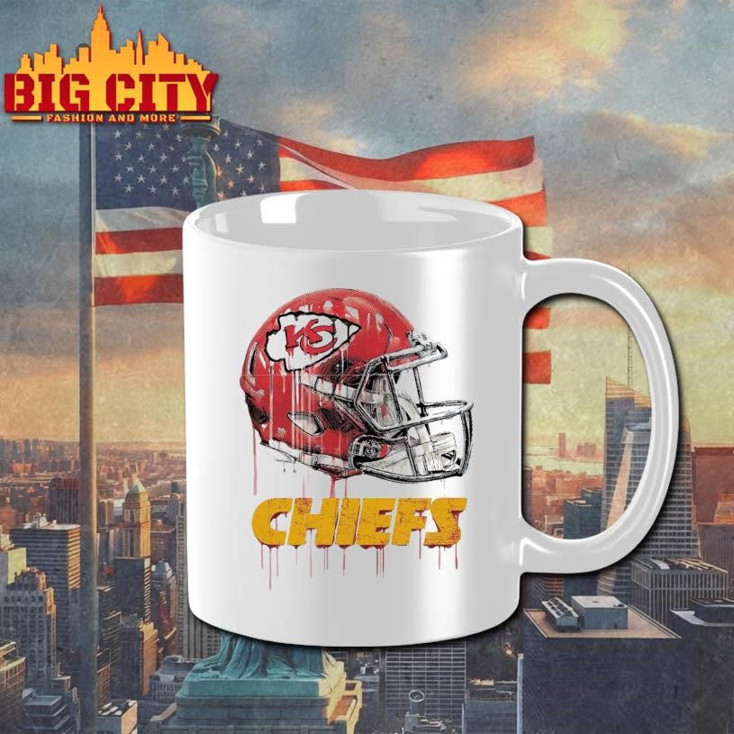 Helmet dripping Chiefs Shirt