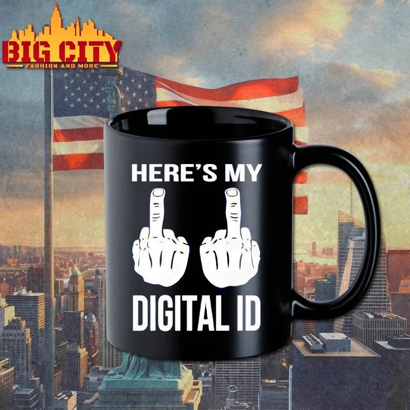 Here’s My Digital ID Middle Finger shirt