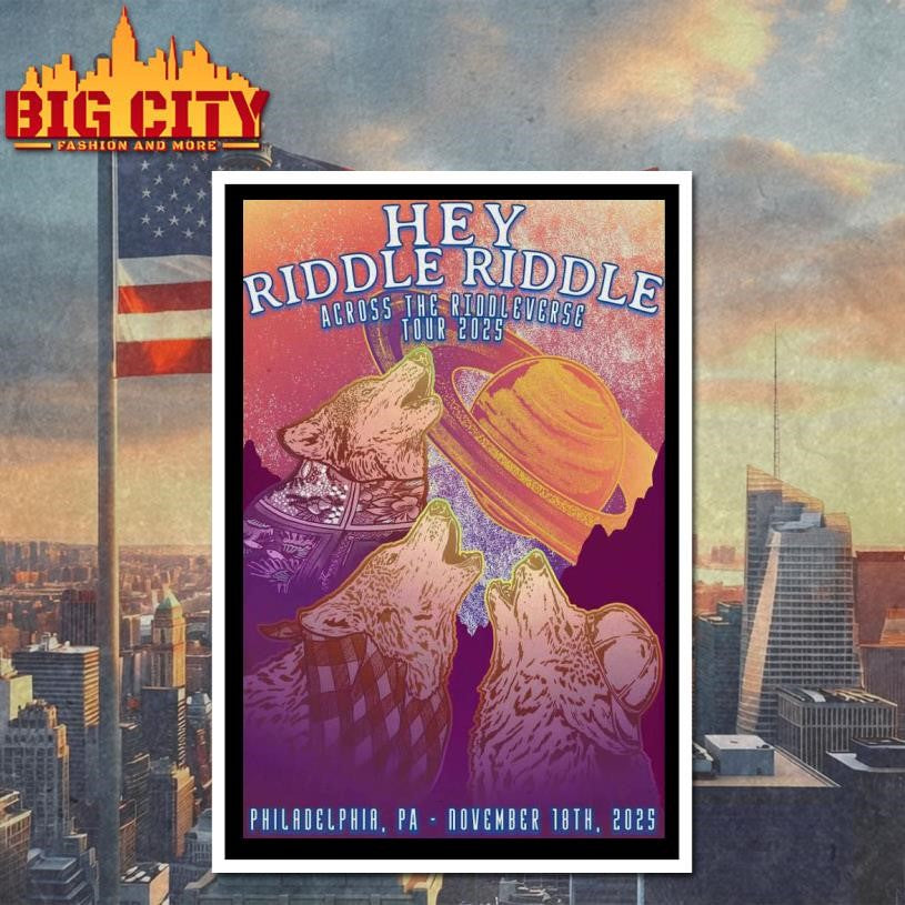 Hey Riddle Riddle Nov 18 2025 City Winery Philadelphia Poster Shirt