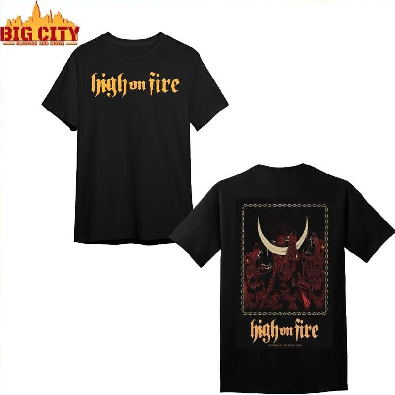 High On Fire Neue Zukunft Berlin 2025 Venue Poster On 28 October 2025 Two Sided Shirt
