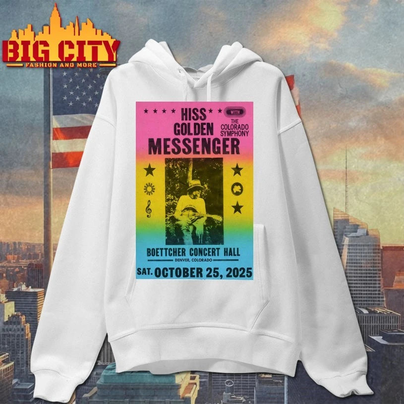 Hiss Golden Messenger Denver CO October 25 2025 Poster shirt
