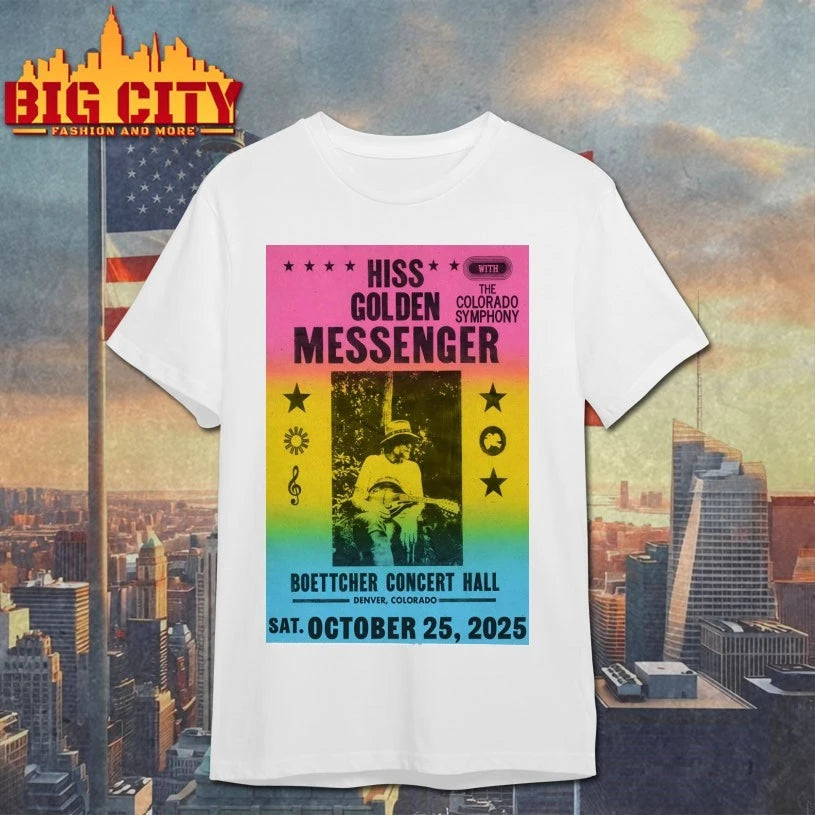 Hiss Golden Messenger Denver CO October 25 2025 Poster shirt