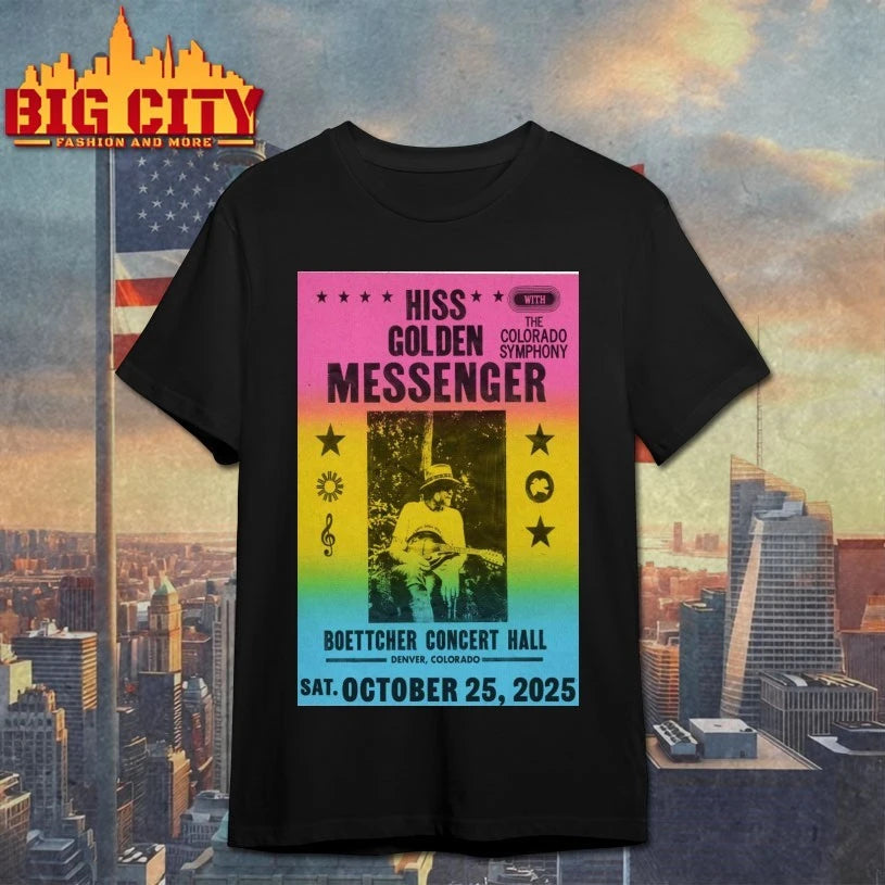 Hiss Golden Messenger Tour Denver, CO 10.25.2025 Poster shirt