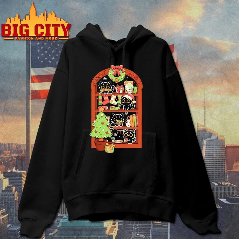 Holiday Cats on the shelf shirt
