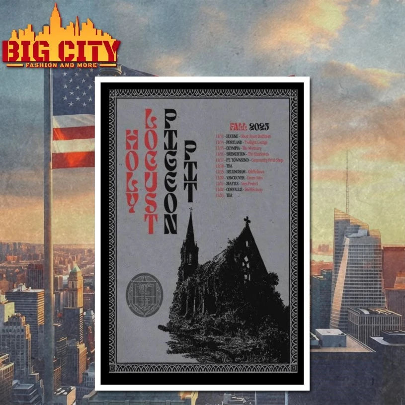 Holy Locust &amp; Pigeon Pit Fall Tour 2025 Poster Shirt