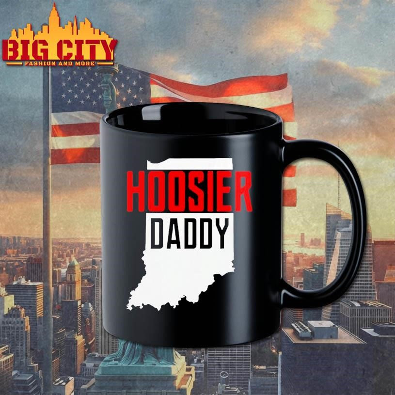 Hoosier Daddy Indiana State Map Shirt
