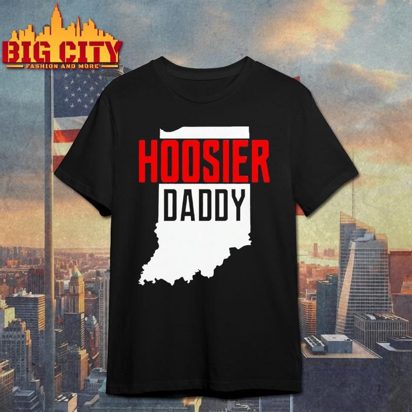 Hoosier Daddy Indiana State Map Shirt