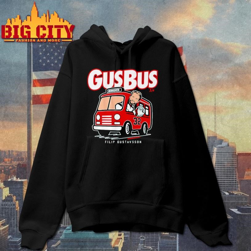 Hop On the Gus Bus Minnesota Wild Filip Gustavsson Shirt