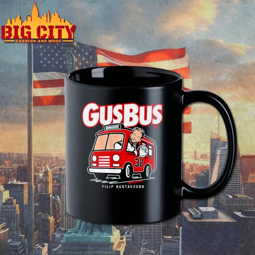 Hop On the Gus Bus Minnesota Wild Filip Gustavsson Shirt