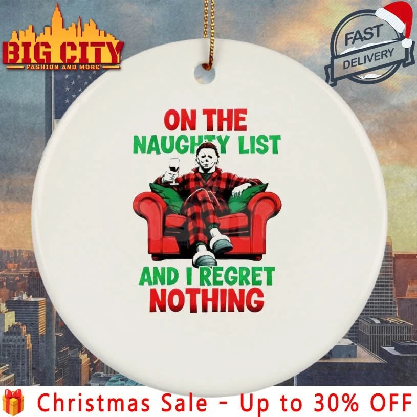 Horror Christmas on the Naughty List and I regret nothing shirt