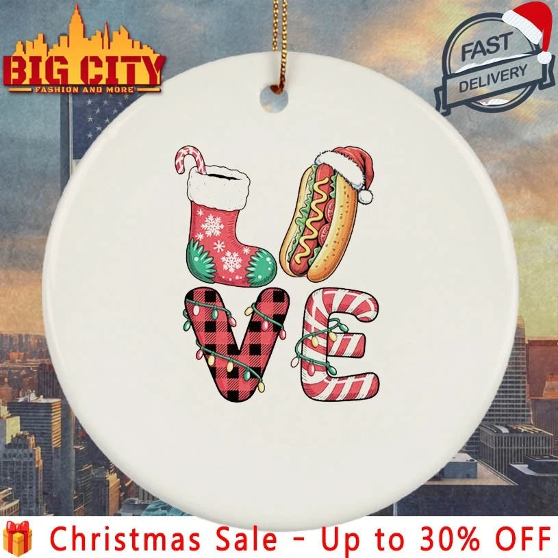 Hot Dog Christmas Love 2025 shirt