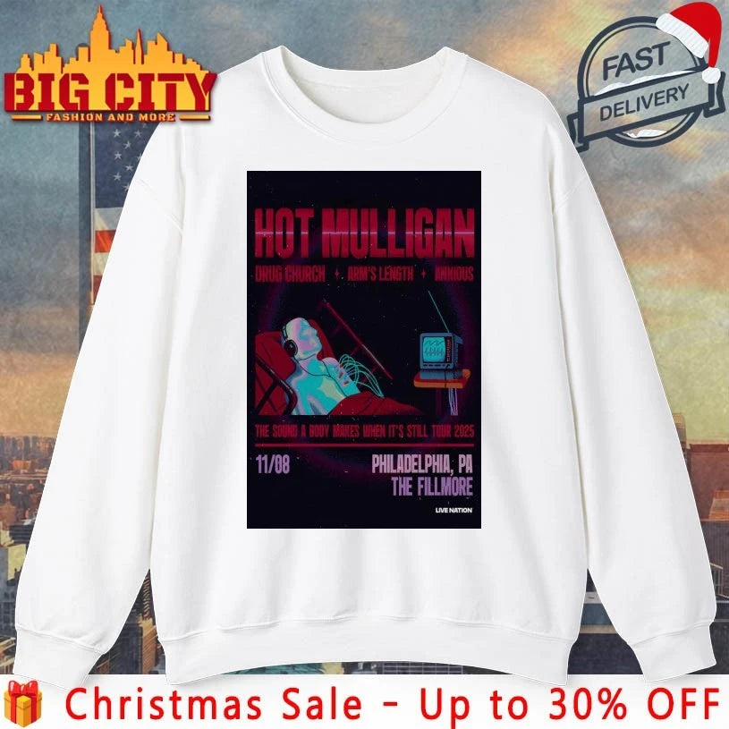 Hot Mulligan 08 Nov 2025 The Fillmore Philadelphia in Philadelphia, PA Tour Poster shirt