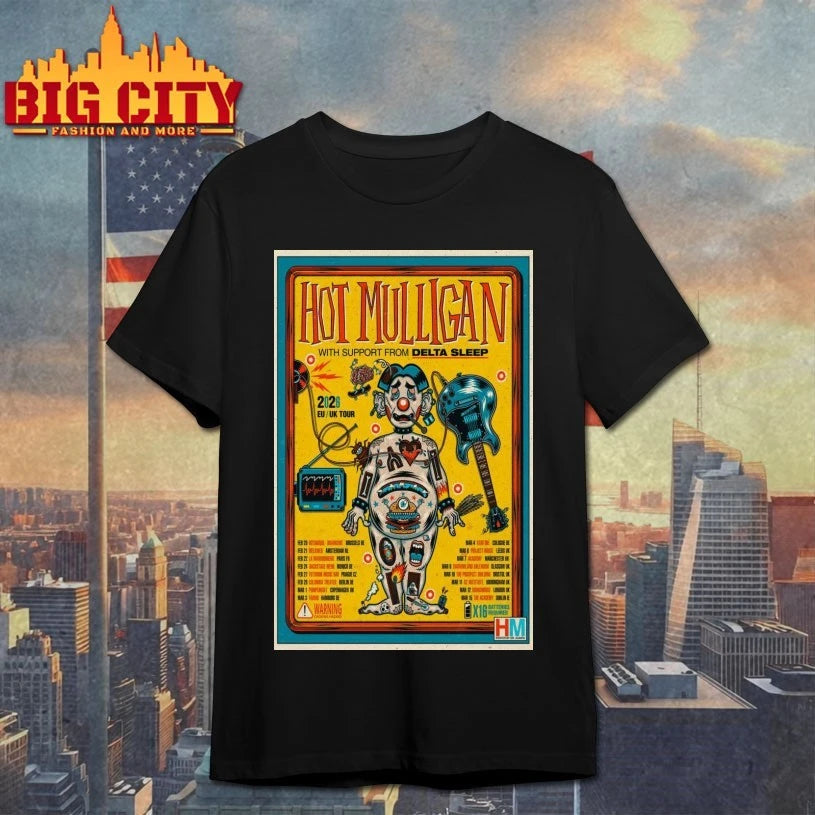 Hot Mulligan 2026 EU-UK Tour Poster shirt