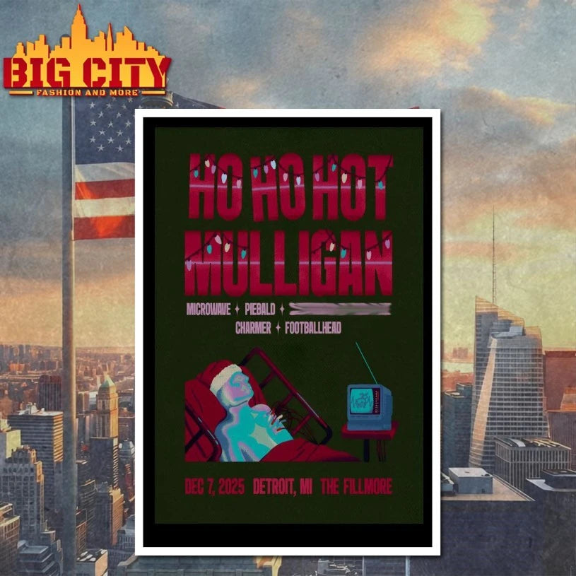 Hot Mulligan December 7 2025 The Fillmore Detroit MI Poster shirt