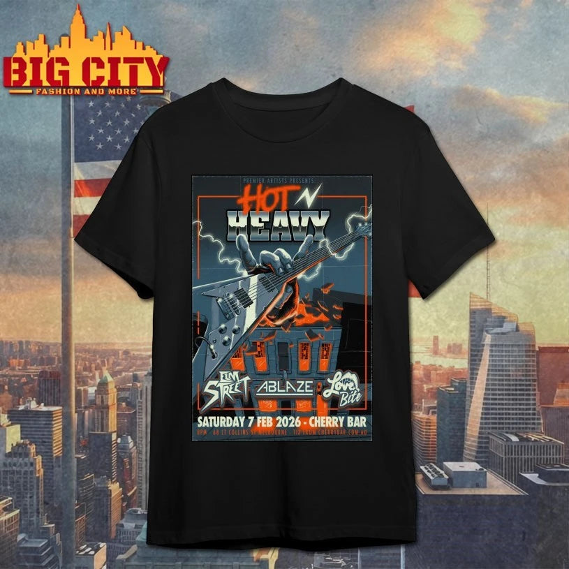 Hot N’ Heavy Event Melbourne On Feb 7 2026 Poster shirt