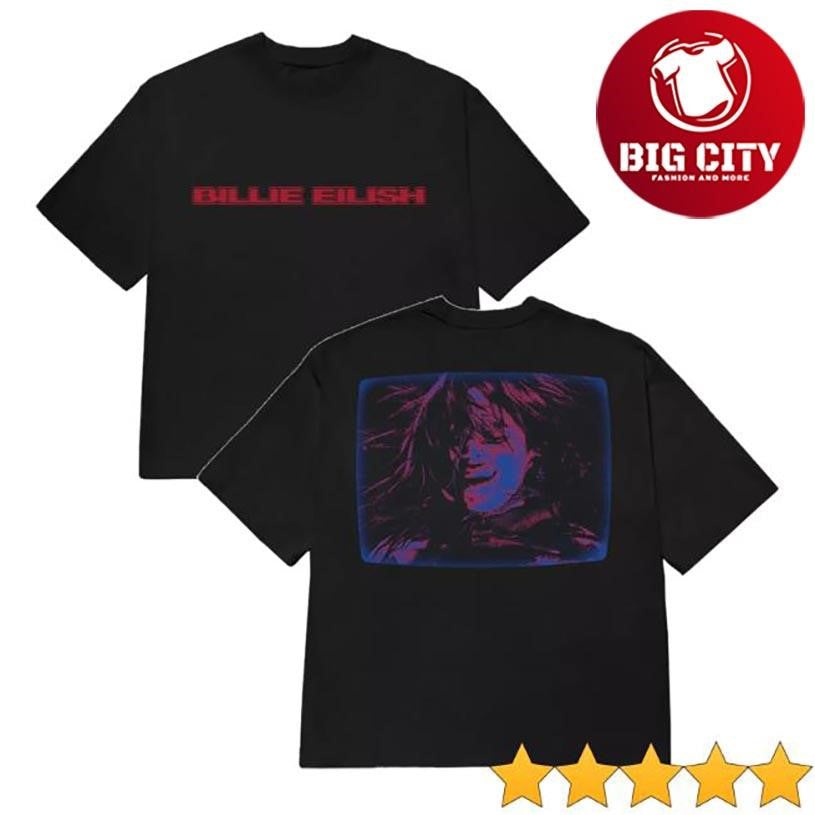 Official Hot Topic Billie Eilish Hit Me Hard And Soft Tour Film Two Sided Shirt