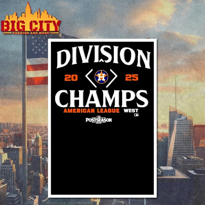Houston Astros 2025 AL West Division Champions Shirt