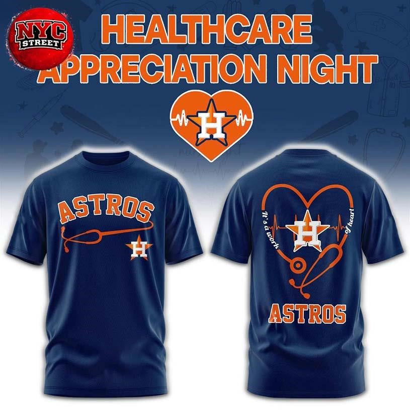 Houston Astros x Healthcare Appreciation Night 2026 Celebration Two Sided Shirt