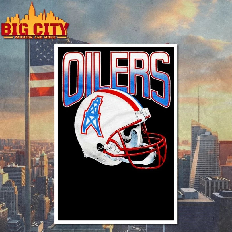 Houston Oilers Gradient Helmet Shirt