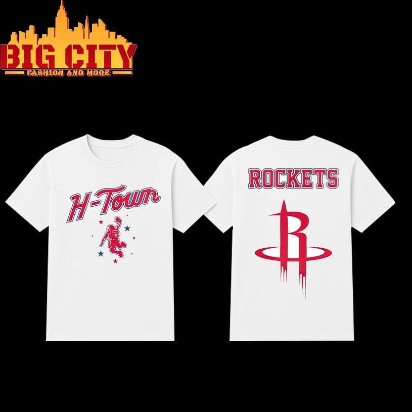Houston Rockets H-town City 2025 Two Sided Shirt