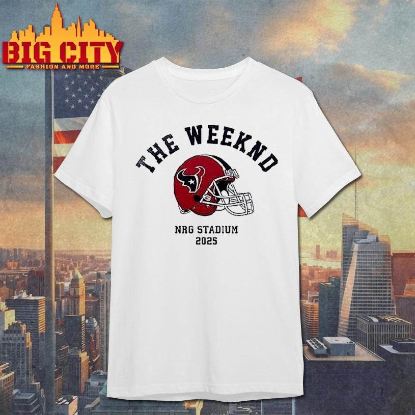 Houston Texans X The Weeknd Nrg Stadium Helmet Portrait Shirt