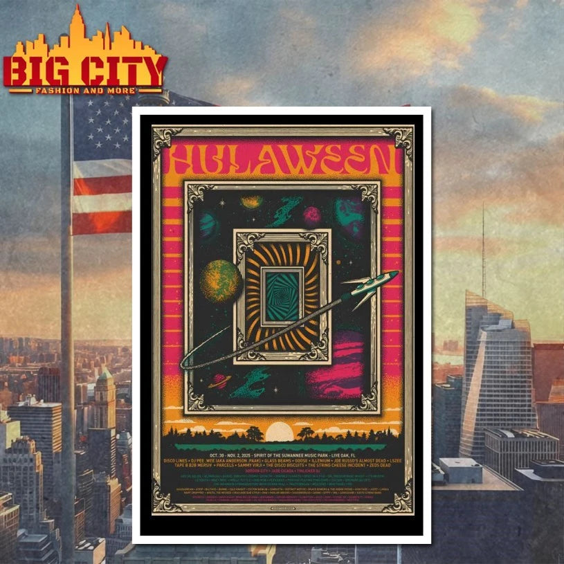 Hulaween 2025 Music Park in Live Oak FL Poster Shirt