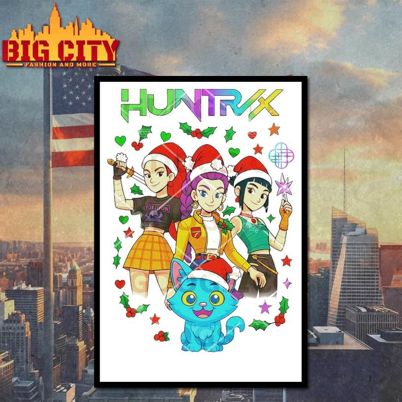 Huntrix Kpop Demon Hunter Girls Christmas Shirt