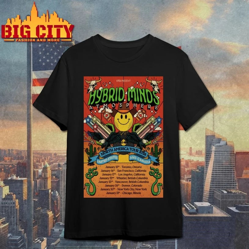 Hybrid Minds Atmosphere USA &amp; Canada 2026 Tour Poster Shirt