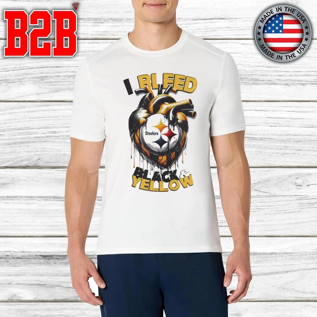 I Bleed Black And Yellow Steelers Shirt