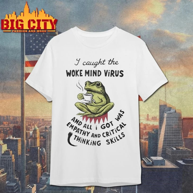 I Caught The Woke Mind Virus Frog Shirt