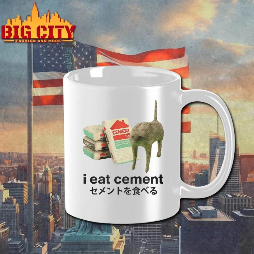 I Eat Cement Cat Meme shirt