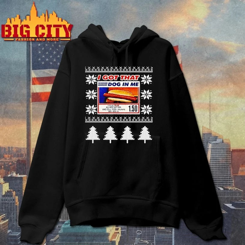 I Got That Dog In Me Hotdog Christmas Ugly shirt