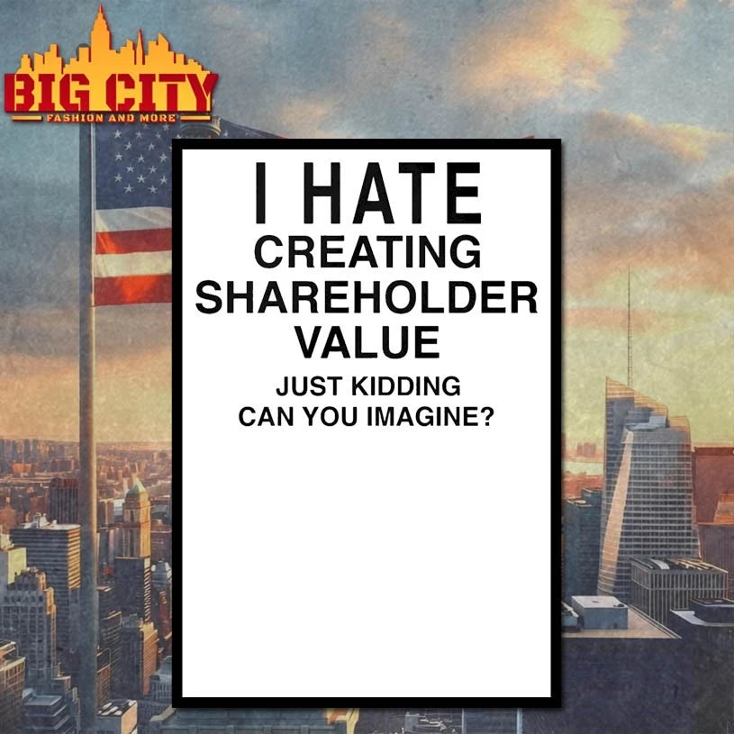 I Hate Creating Shareholder Value shirt