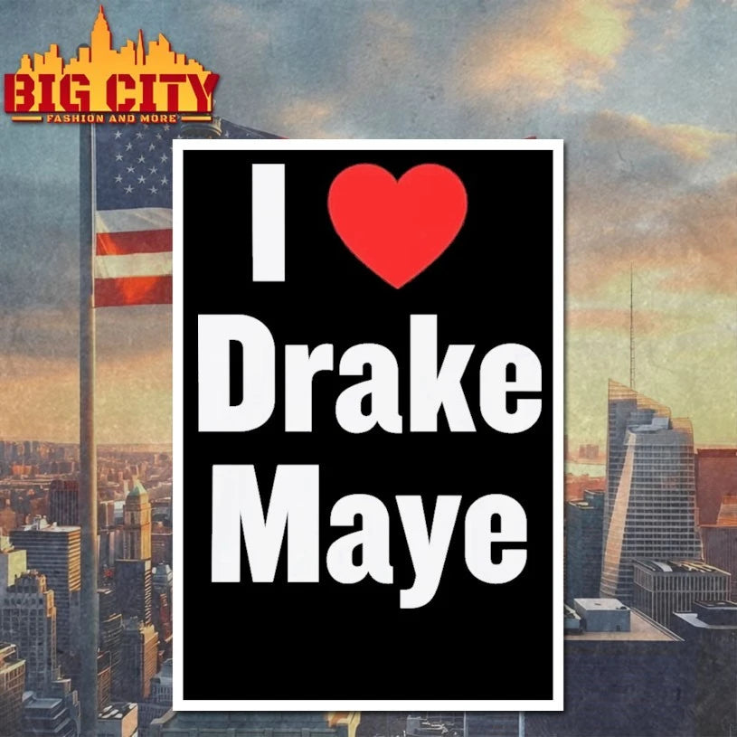 I Love Drake Maye black shirt