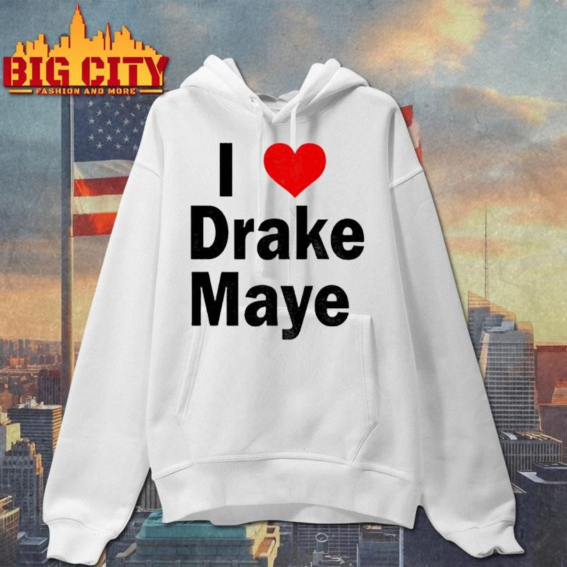 I Love Drake Maye red heart shirt