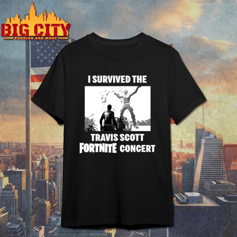 I Survived The Travis Scott Fortnite Concert shirt