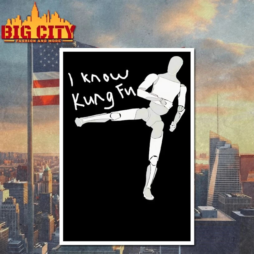 I know Kung Fu 1999 movie The Matrix shirt