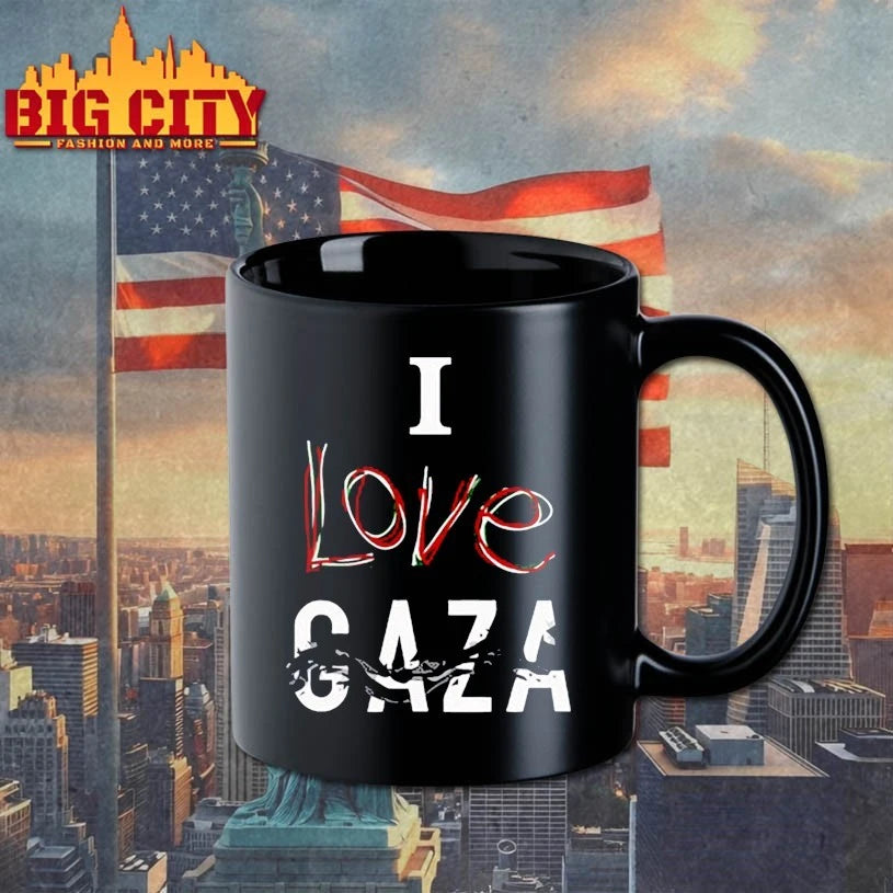 I love gaza Black shirt