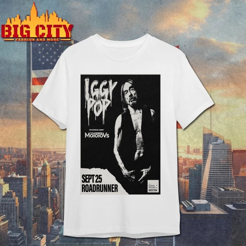 IGGY POP Boston, MA 2025 Poster shirt